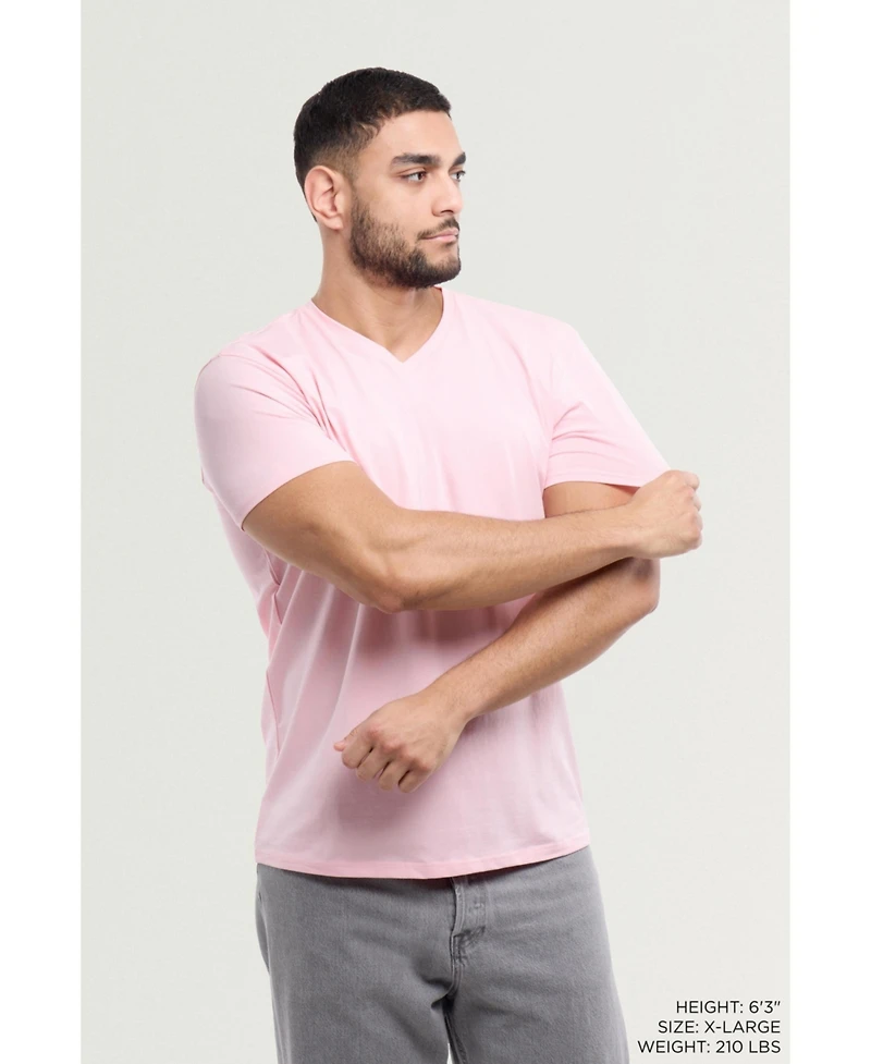 X-Ray Men's Basic V-Neck Short Sleeve T-shirt