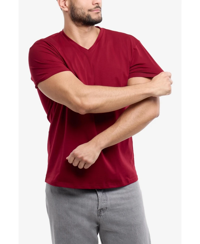 X-Ray Men's Basic V-Neck Short Sleeve T-shirt