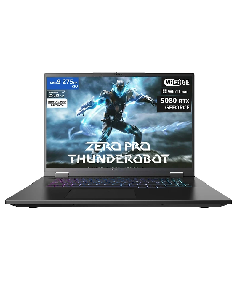 Thunderobot Zero 18 Traditional Laptop Intel Core Ultra 9 ,64GB Ram Nvidia GeForce Rtx 5080 2TB Ssd Storage Windows 11 Pro 240Hz