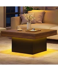 Slickblue Modern Coffee Table with Led Lights and Dynamic Effects