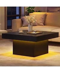 Slickblue Modern Coffee Table with Led Lights and Dynamic Effects