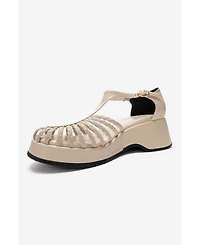 Prologue Shoes Women's Barry Woven Wedge Sandal