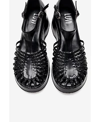 Prologue Shoes Women's Barry Woven Wedge Sandal