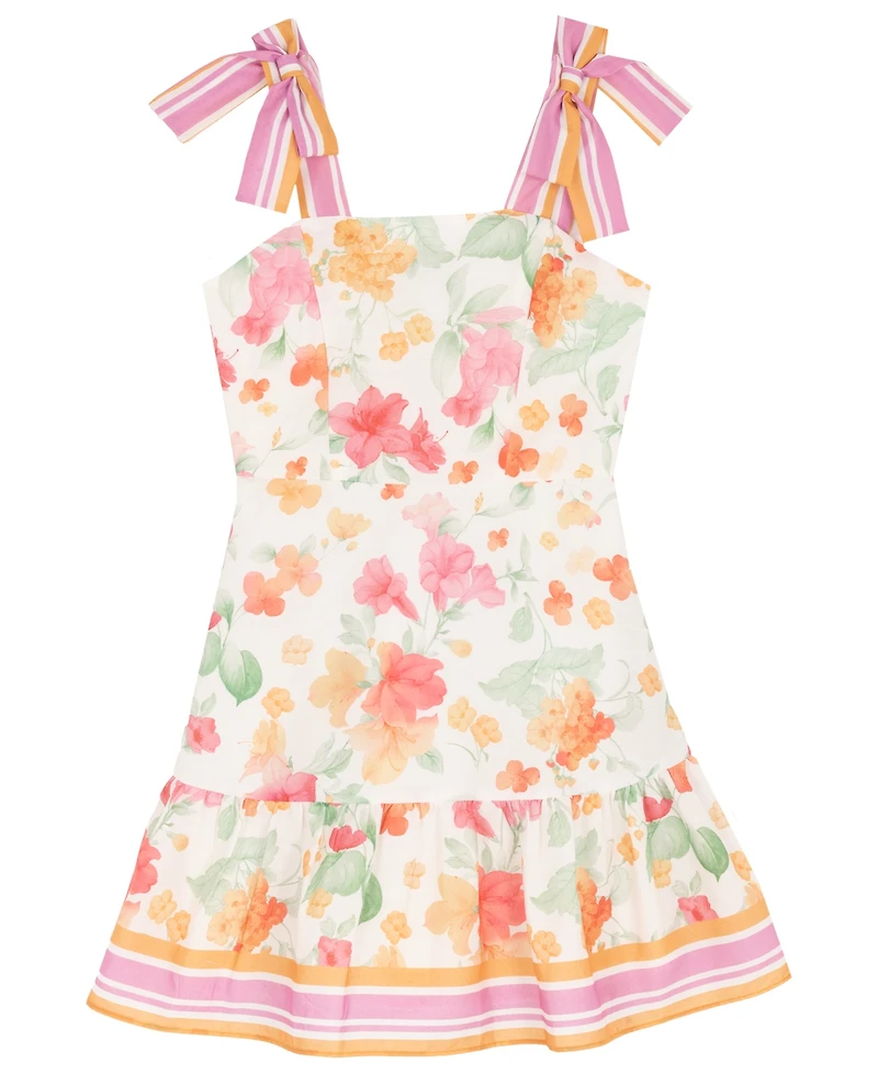 Rare Editions Girls' 7-16 Floral Sleeveless Dress