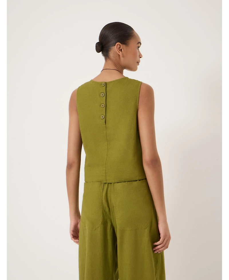 Hush Women's Vera Linen Blend Shell Top