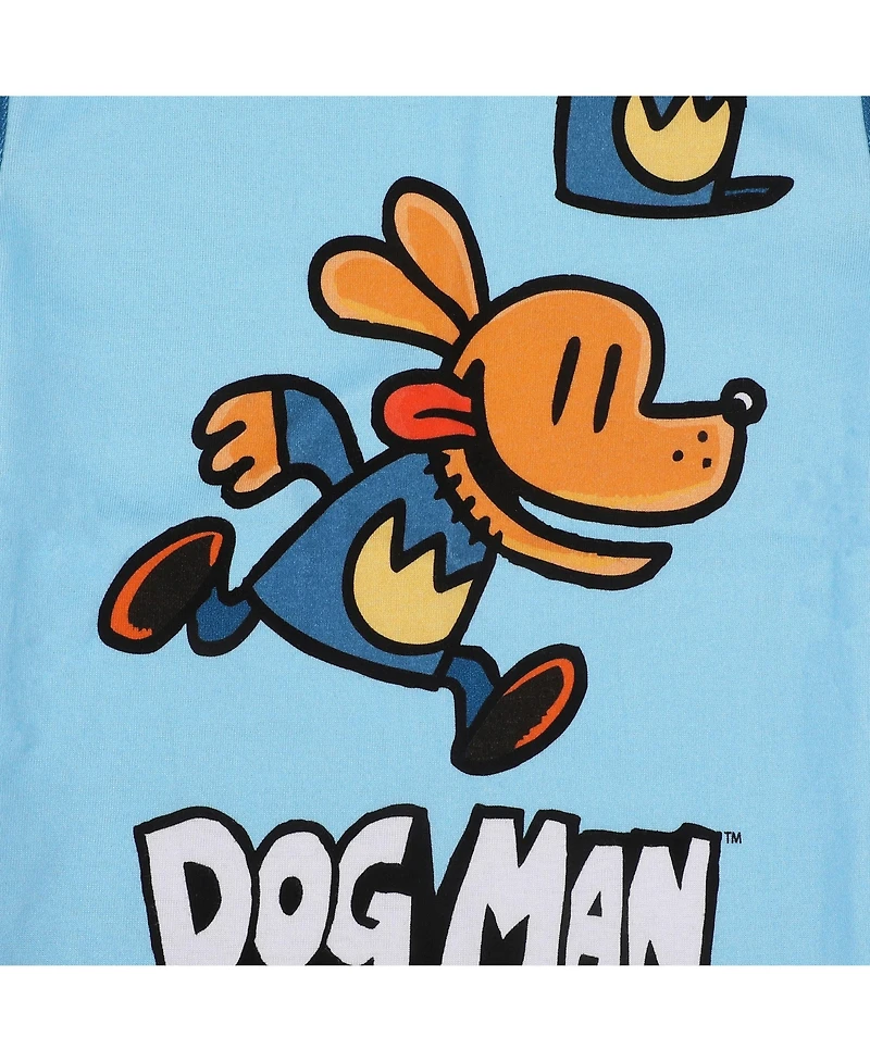Dog Man Big Boys Character Art 4-Pack Pajama Set -14