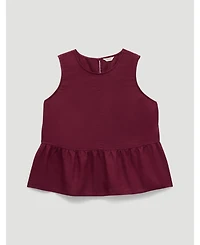 Hush Women's Nomie Linen Blend Peplum Top