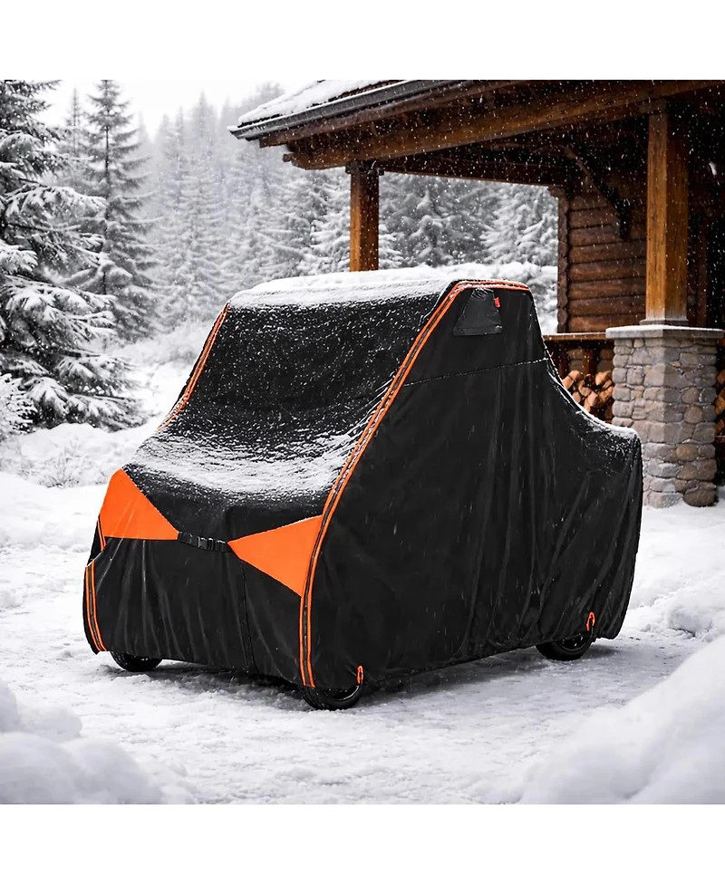 Iclover 2-3 Seater Utv Cover, 600D Heavy Duty Waterproof Side-by-Side Cover for Polaris Rzr, Ranger, Can-Am Defender, Honda Pioneer