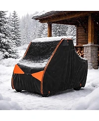Iclover 2-3 Seater Utv Cover, 600D Heavy Duty Waterproof Side-by-Side Cover for Polaris Rzr, Ranger, Can-Am Defender, Honda Pioneer