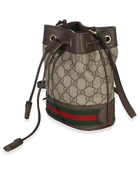 Pre-Owned Gucci Beige Gg Supreme Canvas Ophidia Mini Bucket Bag