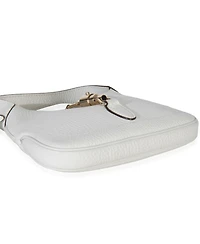 Pre-Owned Gucci White Grained Leather Small Jackie Hobo