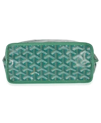 Pre-Owned Goyard Green Goyardine Canvas Reversible Mini Anjou