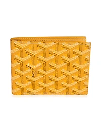 Pre-Owned Goyard Yellow Goyardine Canvas Victoire Wallet