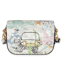 Pre-Owned Gucci Multicolor New Shanghai Tiger Savanah Web Mini Horsebit 1955 Shoulder Bag