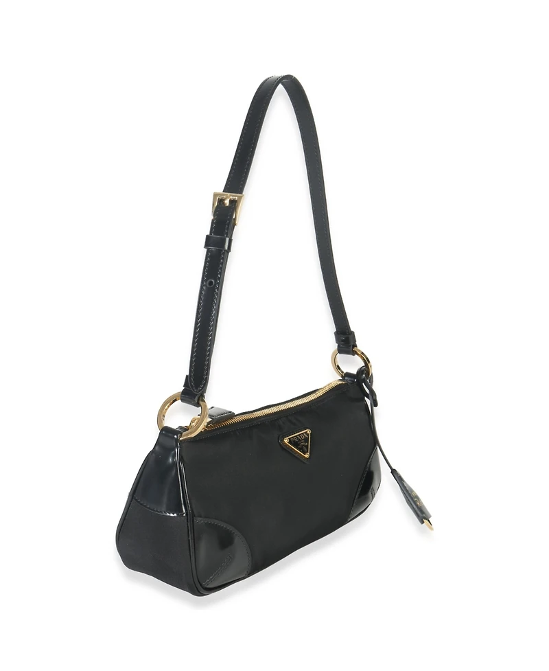 Pre-Owned Prada Black Tessuto Nylon Re-Edition 2002