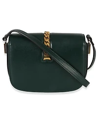 Pre-Owned Gucci Dark Green Calfskin Mini Sylvie 1969 Bag