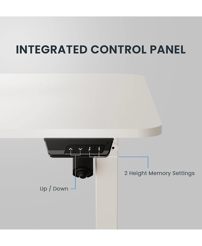 FlexiSpot EC2 48"x24" Electric Height-Adjustable Standing Desk