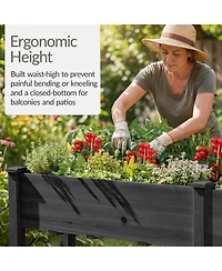 Best Choice Products 72x23x30in Raised Garden Bed