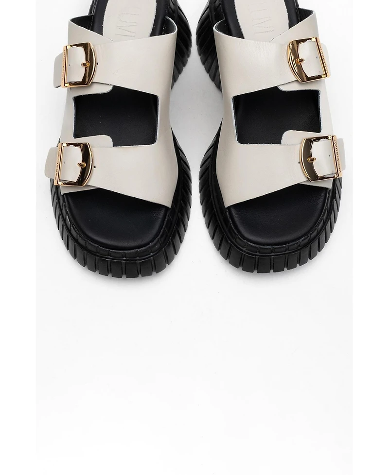 Joanes Leather Two-Strap Platform Sandal (Women)