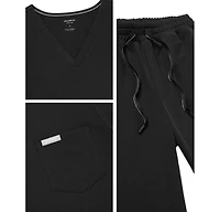 Jaanuu Men's Ultra last Essential Performance 5-Pocket Scrub Set