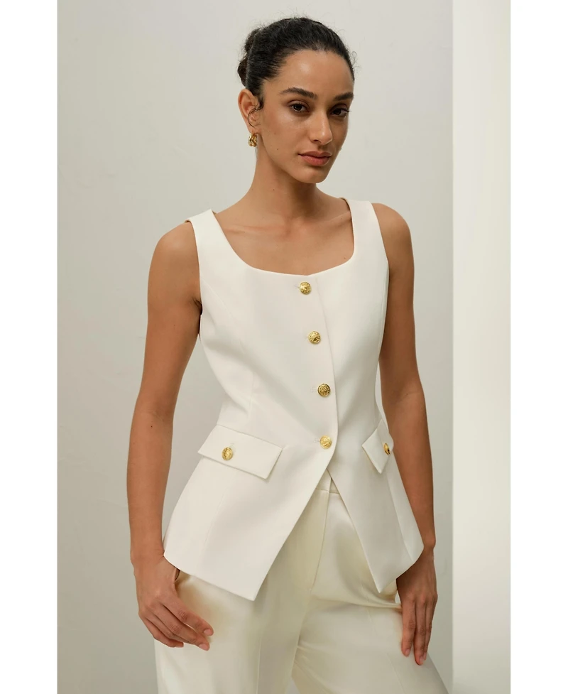 Lilysilk Women's Cintre U-Neck Sleeveless Vest