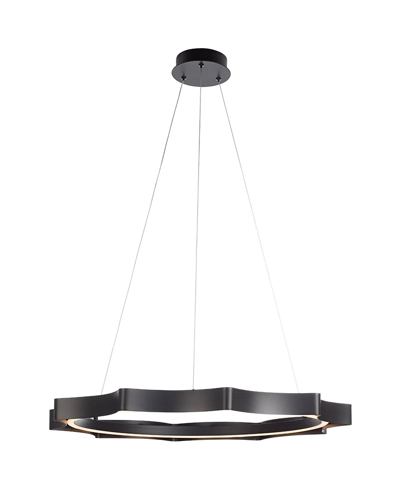 Possini Euro Design Gearworks 30" Wide Led Ring Pendant Light