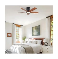 Sofucor 42-inch Modern 5-Blade Ceiling Fan Light with 6-Speed Adjustable Wind Speed