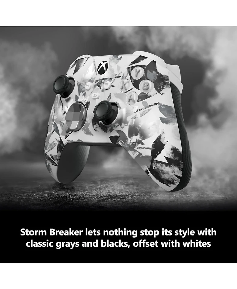 Microsoft Xbox Wireless Controller for Series X, Series S, Windows with Mighty Skins Custom Skin Code - Storm Breaker.