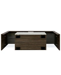 Rainsken Modern Tv Stand with Led Light, Media Console Entertainment Center for 50 Inch Tv with Toughened Glass Shelf for Living Room
