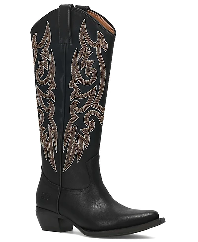 Frye and Co. Women's Irlene Tall Deco Stitch Almond Toe Boots