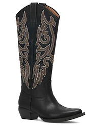 Frye and Co. Women's Irlene Tall Deco Stitch Almond Toe Boots