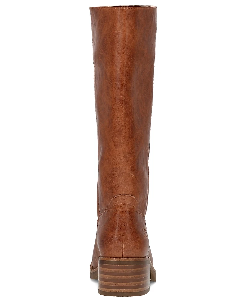 Frye and Co. Women's Miranda Leather Stacked Heel Boots