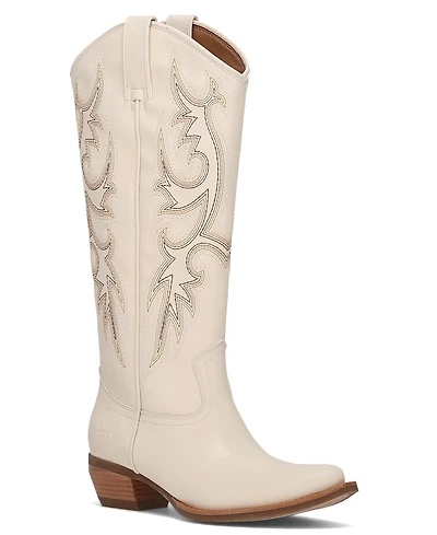Frye and Co. Women's Irlene Tall Deco Stitch Almond Toe Boots