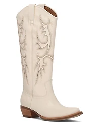 Frye and Co. Women's Irlene Tall Deco Stitch Almond Toe Boots