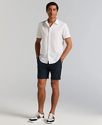 Perry Ellis Men's Slim-Fit Stretch Solid Button-Down Seersucker Shirt