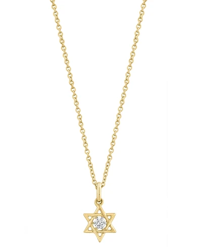Effy Collection Diamond Accent (0.03 ct. t.w.) Necklace in 14k Yellow Gold