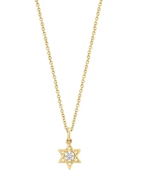 Effy Collection Diamond Accent (0.03 ct. t.w.) Necklace in 14k Yellow Gold