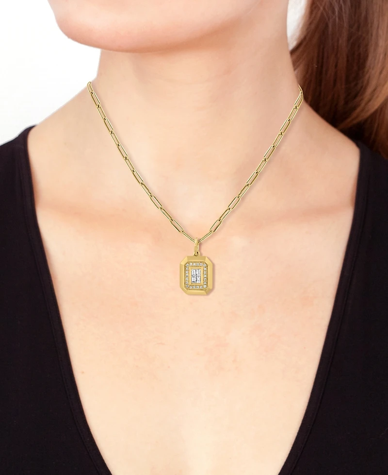 Effy Collection Diamond (1/6 ct. t.w.) Pendant Necklace in 14k Yellow Gold