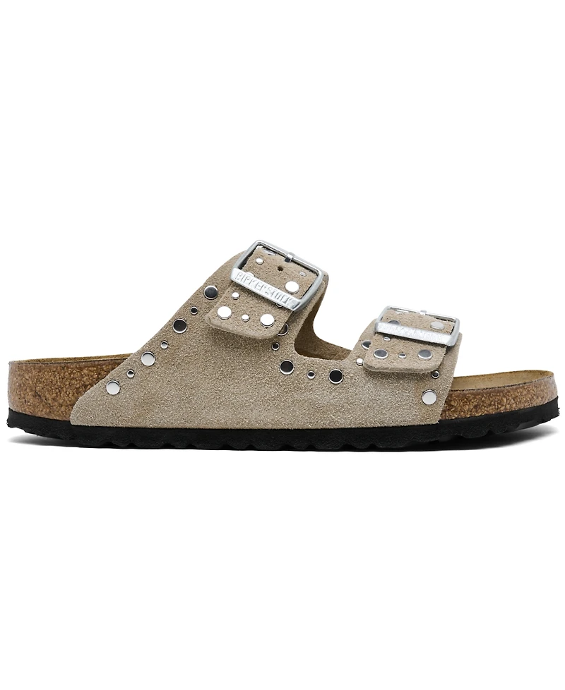 Birkenstock Women's Arizona Rivets Suede Leather Sandals from Finish Line