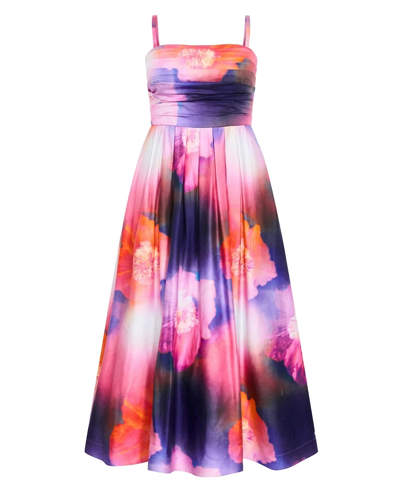 City Chic Women's Rosalee Sleeveless Print Maxi Dress