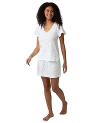 Hue Women's Cotton Pointelle Pajamas Top