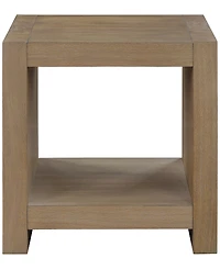 Macai 24" Wood Square End Table