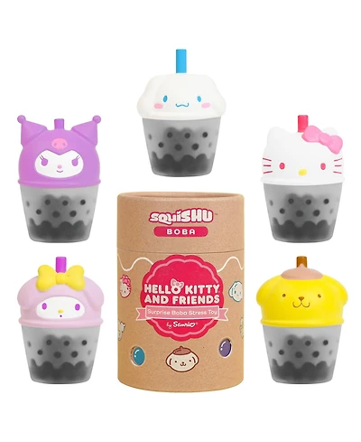 Hamee Capsule Sanrio Hello Kitty and Friends Blind Collectible Surprise Toy Squishy Figurine SquiSHU Series 1 Boba Tea