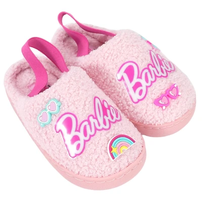 Barbie Toddler Faux Fur Slip-On Slippers