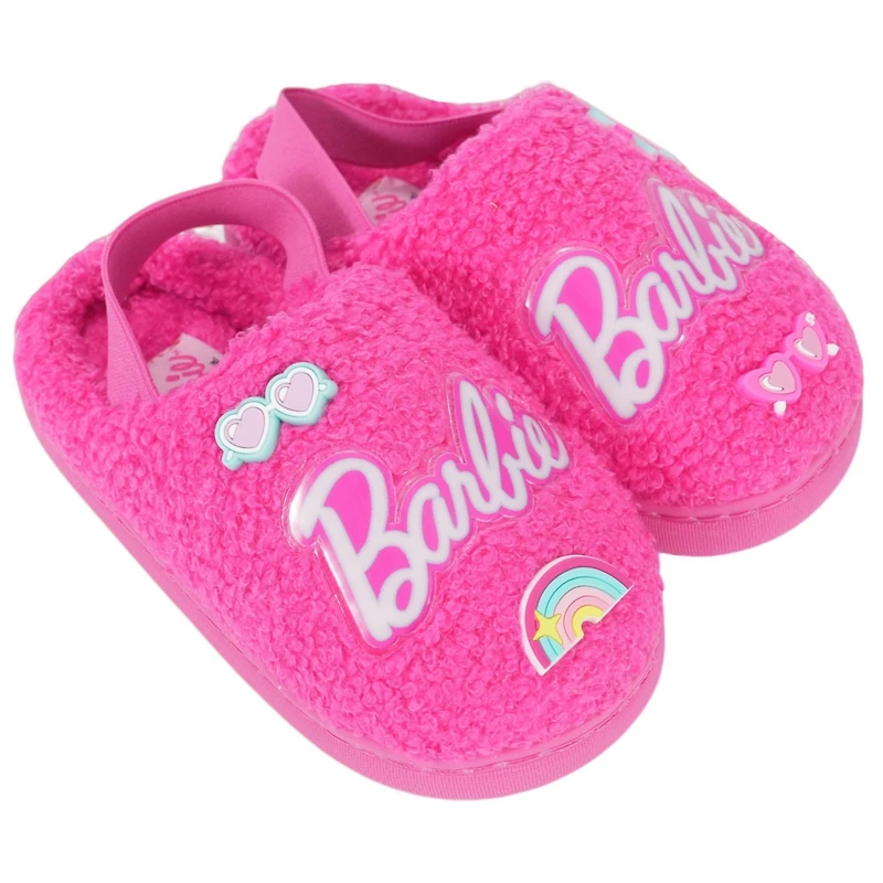 Barbie Toddler Faux Fur Slip-On Slippers