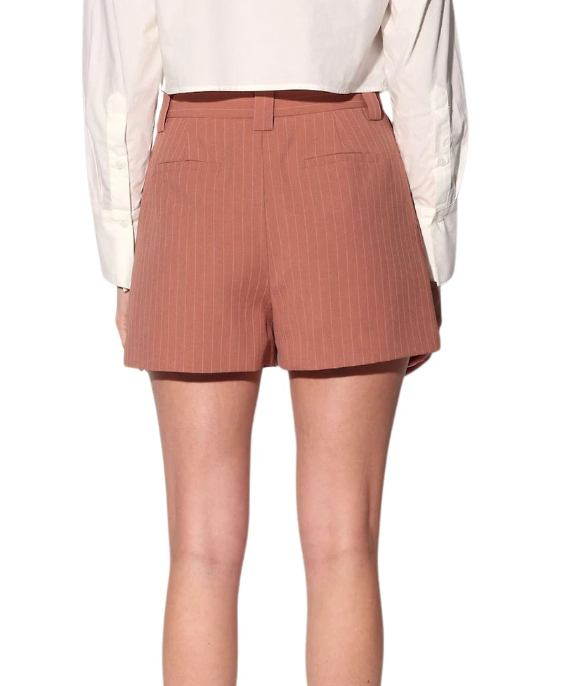 Walter Baker Women's Beau Clay Pinstripe Shorts