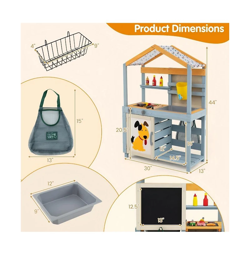 Hongge 2 In 1 Wooden