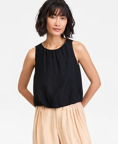 On 34th Women's Gauze Cropped Bubble Tank Top, Macy's Exclusive