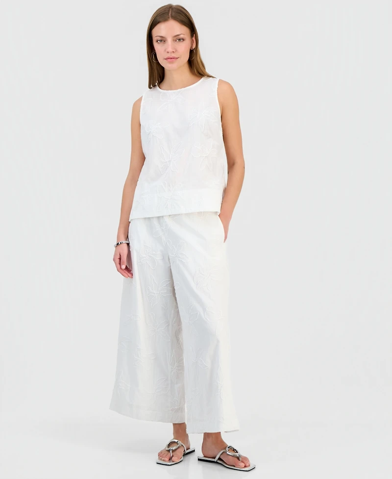 I.n.c. International Concepts Petite Jacquard Sleeveless Blouse, Macy's Exclusive