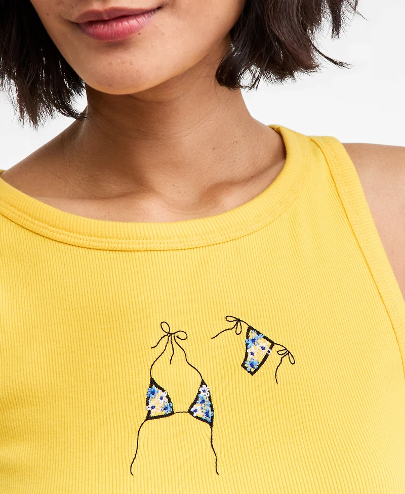 On 34th Women's Embroidered Boatneck Tank Top, Macy's Exclusive
